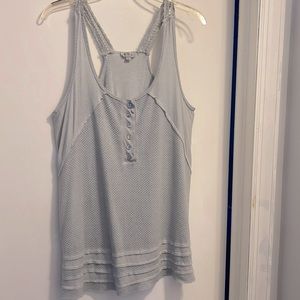 POL lace trimmed tank top